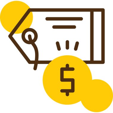 Dolar para simgesi vektör illüstrasyonu