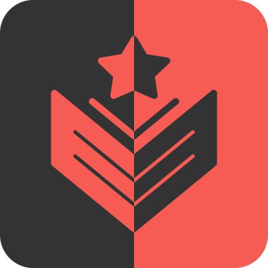 ödül madalyası simgesi düz stil