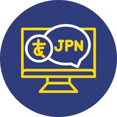 Yumuşak mavi arka planda izole edilmiş son moda düz dizaynlı Japon Yen simgesi. Japonca web sitesi tasarımı için web vektör sembolü, uygulama, ui, eps