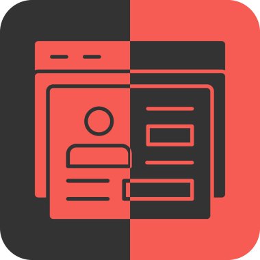 Tarayıcı pencere simgesi düz biçimli