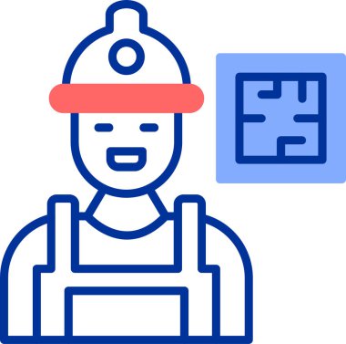 İnşaat. Web simgesi basit illüstrasyon