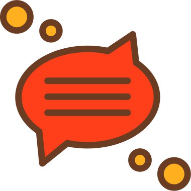 konuşma kabarcığı vektör çizimi