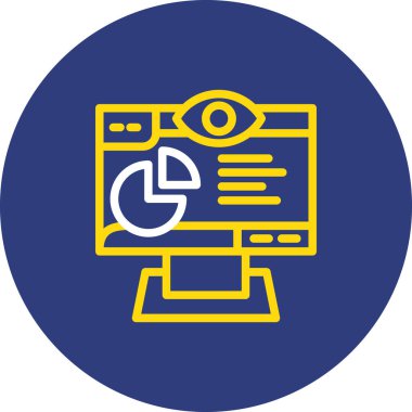 vektör lcd simgesi illüstrasyonu