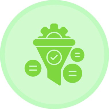 Yuvarlak bir simgenin vektör illüstrasyonu