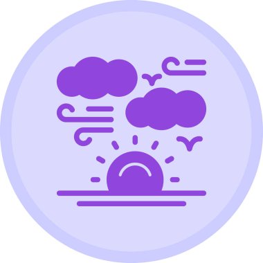 Bulut. Web simgesi basit illüstrasyon