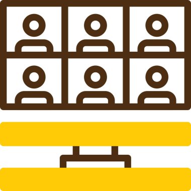 konferans toplantı sunum simgesi