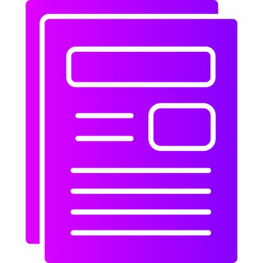 belge simgesi, vektör çizimi