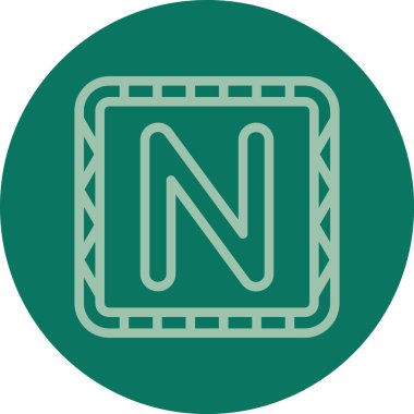 Modern b 'nin vektör illüstrasyonunda müziğin eksik simgesi