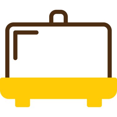 bagaj düz kabartma simgesi