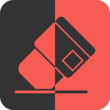 Kırmızı ve siyah simgeli bir kredi kartının vektör çizimi