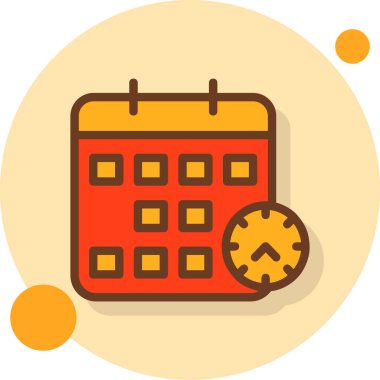 Takvim simgesi vektör illüstrasyonu