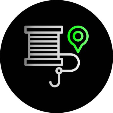 Moda biçimi izole edilmiş arka planda GPS simgesi