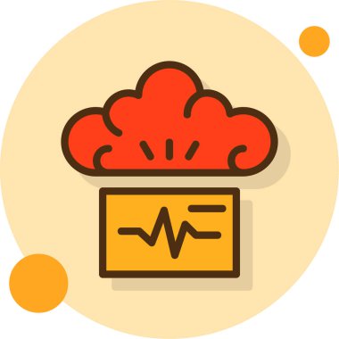 bulut simgesi, vektör illüstrasyonu