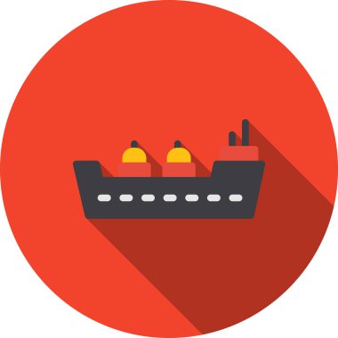 gemi simgesi. Düz tasarım