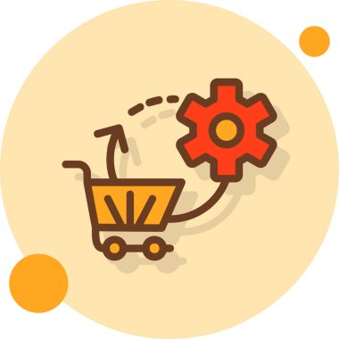 Alışveriş. Web simgesi basit illüstrasyon