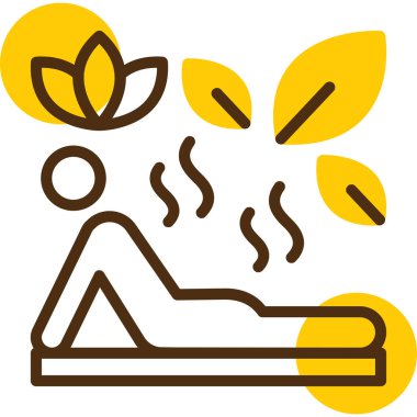 spa ve refah simgeleri vektörü.