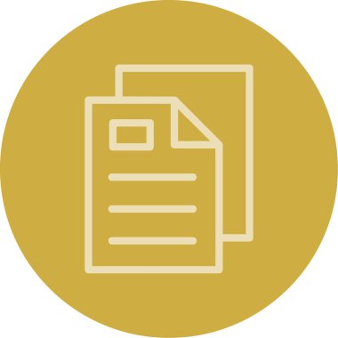 Belge. Web simgesi basit illüstrasyon