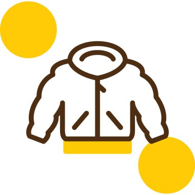 Ceket. Web simgesi basit tasarım