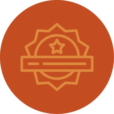 Rozet simge vektör çizim