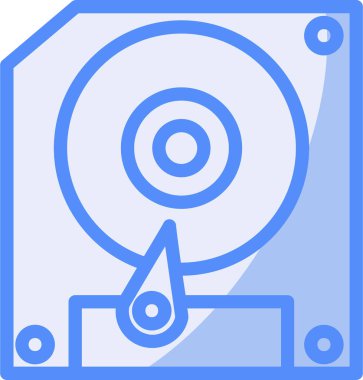 disk sürücüsü simgesi - taslak biçimi