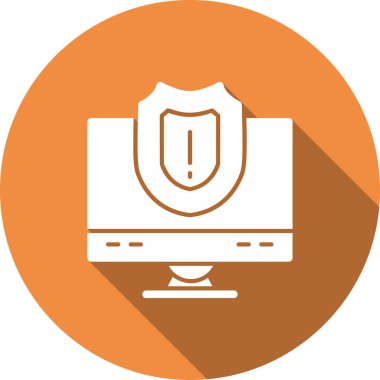 Güvenlik. Web simgesi basit illüstrasyon