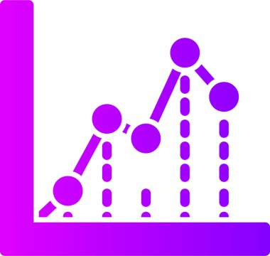 grafik simgesinin vektör illüstrasyonu