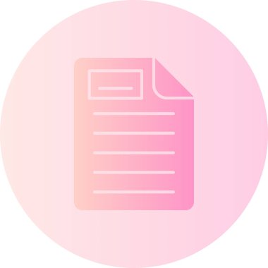 Belge. Web simgesi basit illüstrasyon