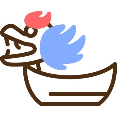 Çizgi film kuşunun vektör çizimi