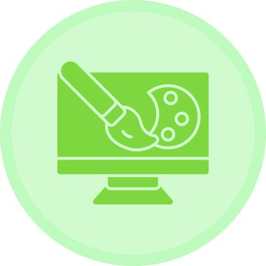 dizüstü bilgisayar web simgesi basit illüstrasyon