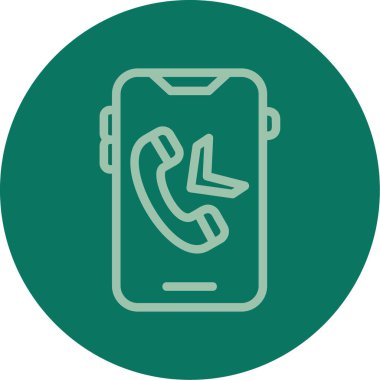 Vektör telefon simgesi illüstrasyonu