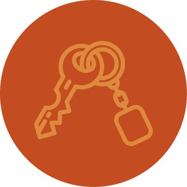 Anahtar simgesi vektör illüstrasyonu