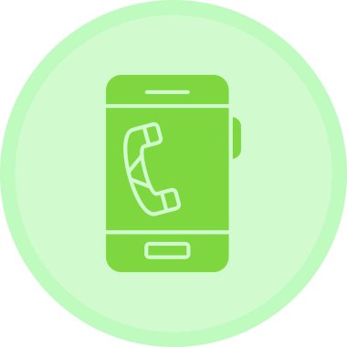 Telefonunuz var. Web simgesi basit illüstrasyon