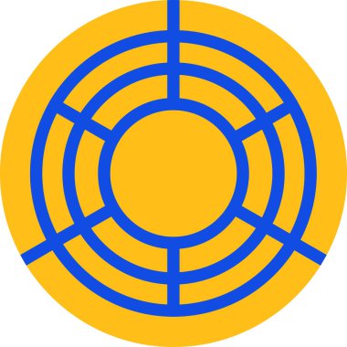 Küre. Web simgesi basit tasarım