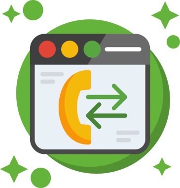 telefon arama simgesi vektör, logotype