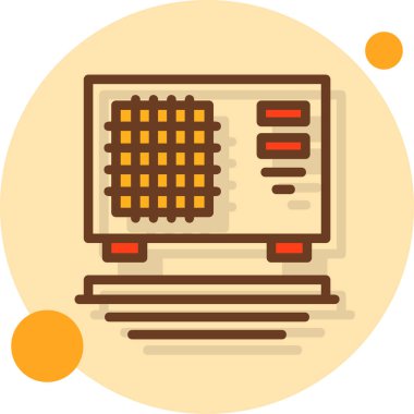 Bilgisayar. Web simgesi basit illüstrasyon