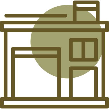 Bir binanın vektör illüstrasyonu