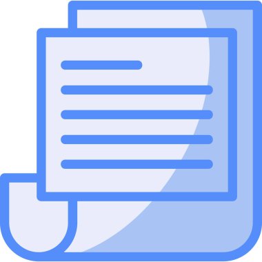 belge kağıt simgesi ana hat biçiminde