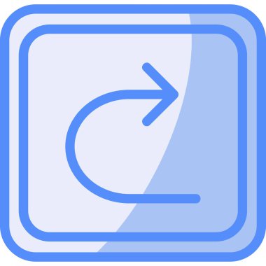 Yön oku. simge illüstrasyonu