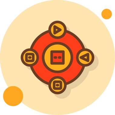 ortam ve vektör illüstrasyonu için iş düzlüğü simgesi