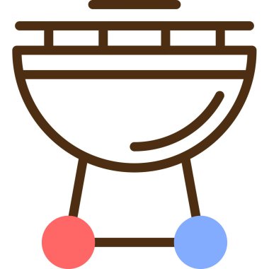 Modern yiyecek simgesinin vektör çizimi