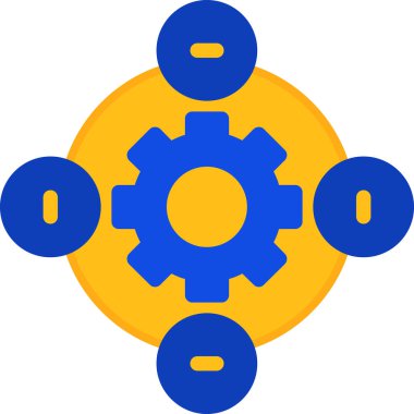 Teçhizat Web simgesi basit illüstrasyon