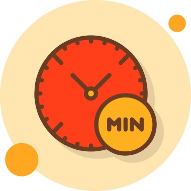 Saat simgesi vektör illüstrasyonu