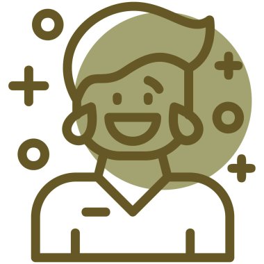 Müşteri hizmeti simgesi, vektör illüstrasyonu