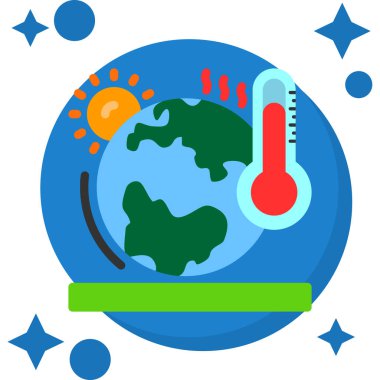 küresel iklim değişikliği kavramı simgesi