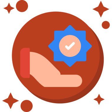 İşaretleme simgesi vektör illüstrasyonunu kontrol et