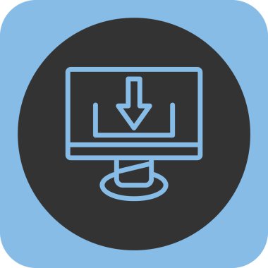 Düz simge indir. Sembolü yükle ve gönder. Moda düz biçimi.