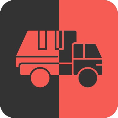 kamyon simgesi soyut bir grupta izole edildi