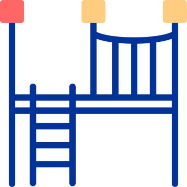 Oyun parkı. Web simgesi basit illüstrasyon