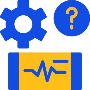 Seo ve teknoloji simgesinin vektör illüstrasyonu