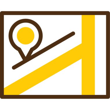 Harita iğne simgesi. vektör illüstrasyonu